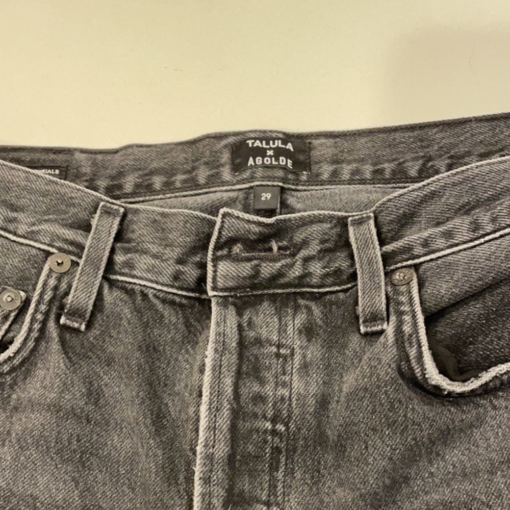 Agolde x talula black denim jeans